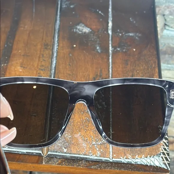 Moschino Black and Yellow Sunglasses